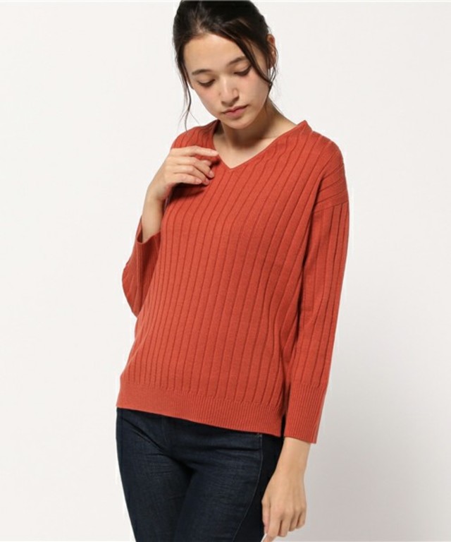 リブ VネックPO