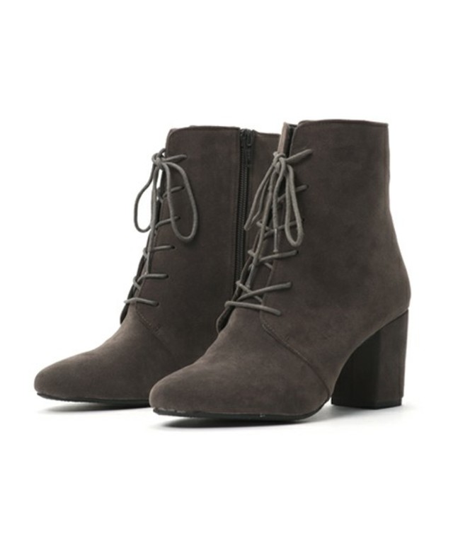 レースアップミドルブーツ