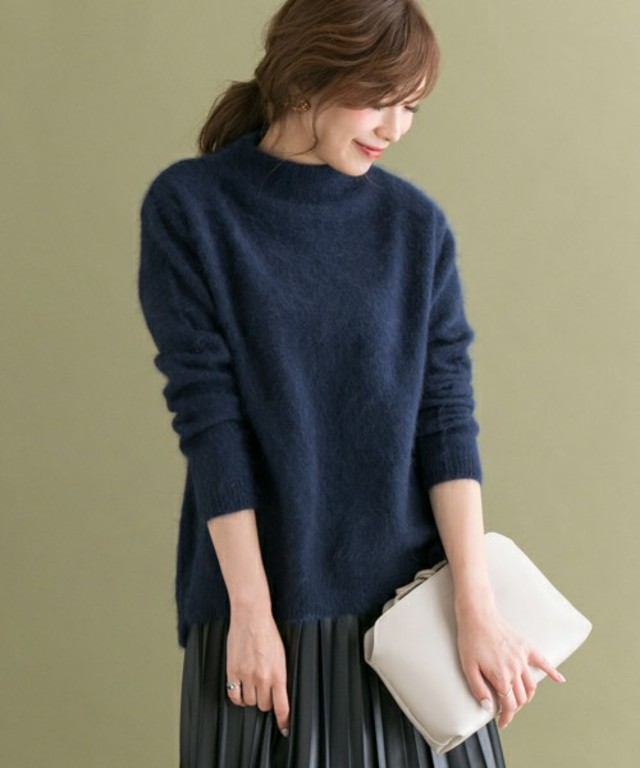 URBAN RESEARCH ROSSO ROSSO アンゴラハイネックニット