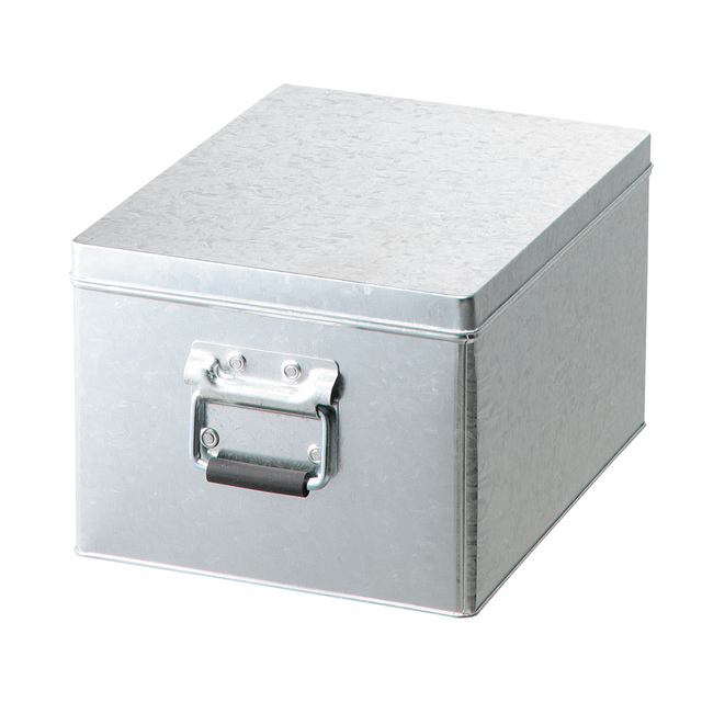 トタンボックス・フタ式・小　約幅２０×奥行２６×高さ１５ｃｍ