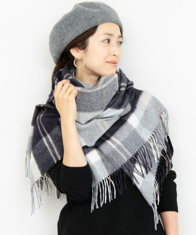 Johnstons　タータンチェックストール