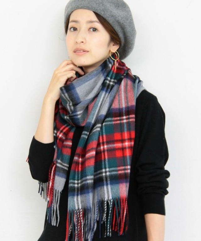 BEAUTY&YOUTH UNITED ARROWS　カシミヤチェックストール