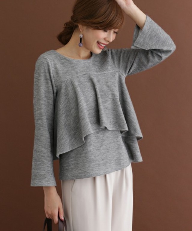 URBAN RESEARCH ROSSO　フリルレイヤードプルオーバー