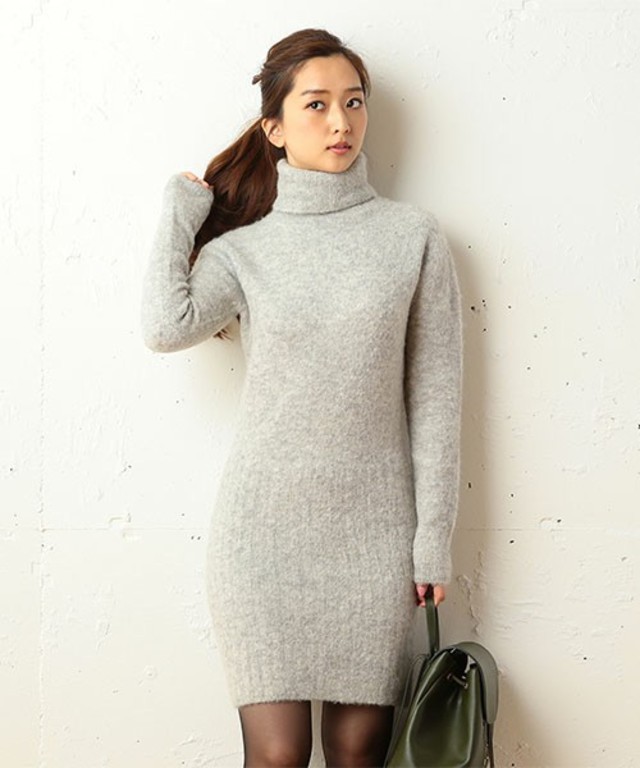 ROYAL PARTY アルパカニットワンピース