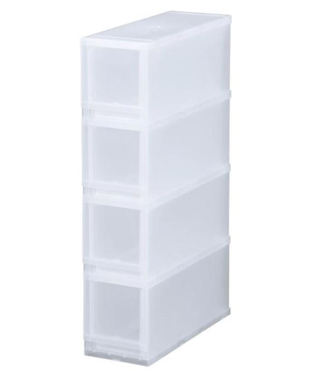 写真立てになるシステム収納ケース　4段　幅17㎝