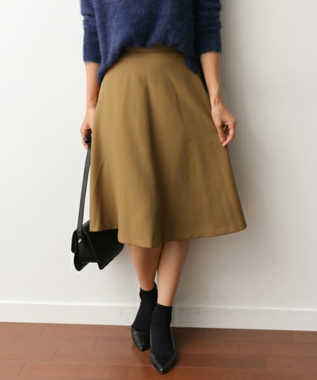 アーバンリサーチ ドアーズ ウィメンズ　ツイルフレアスカート