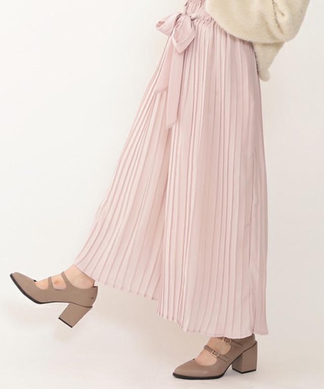 ウエストリボンプリーツガウチョ