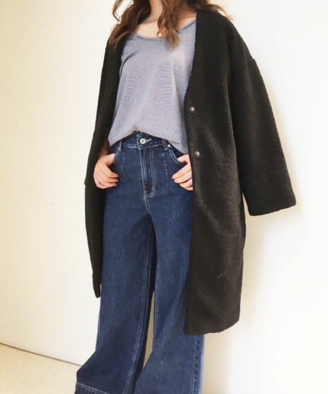 FLOVE ボアカーデコート