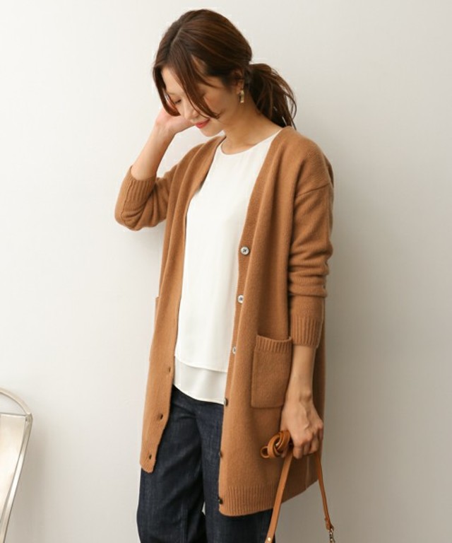 URBAN RESEARCH DOORS WOMENS DOORS ハミルトンウールロングカーディガン