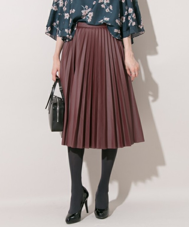 URBAN RESEARCH UR 合皮プリーツスカート
