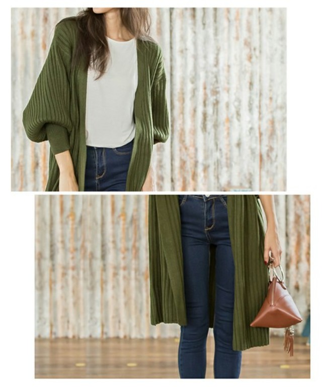 Re:EDIT　リブニットカーディガン