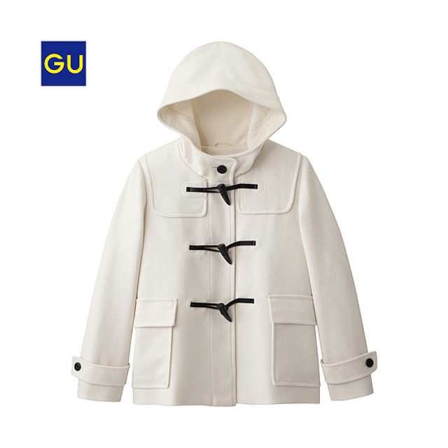 ウールブレンドショートダッフルコート