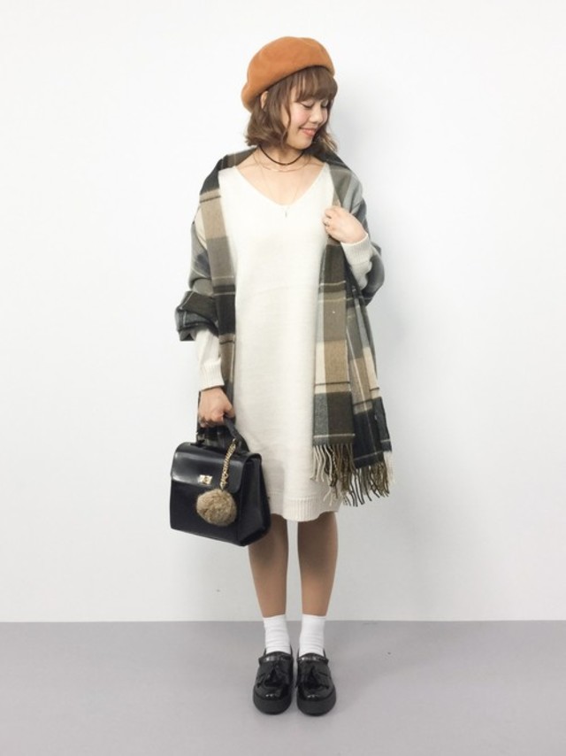 アクリルチェックストール_#