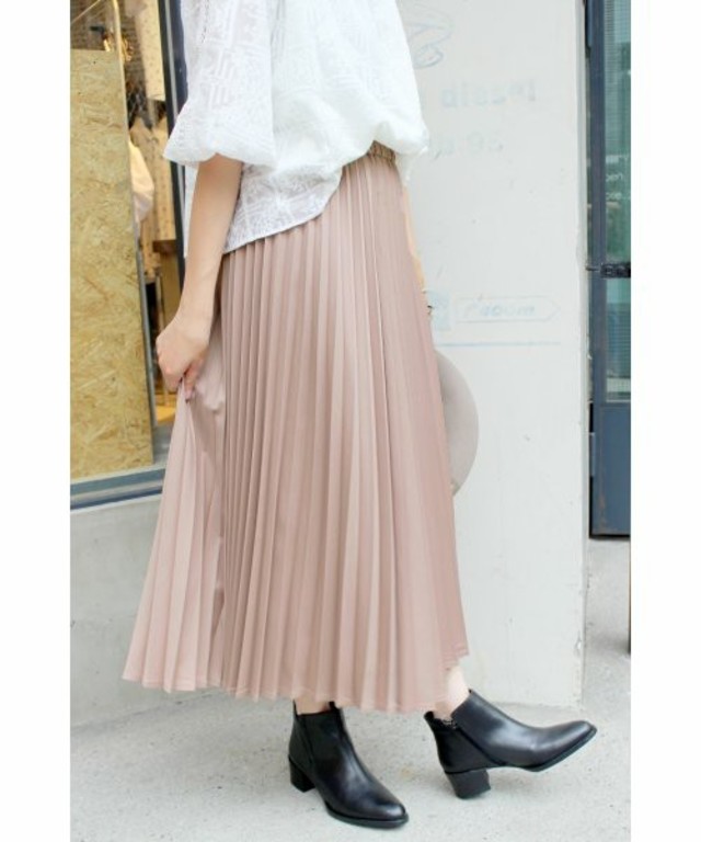 SLOBE IENA TRプリーツミモレスカート