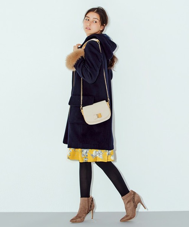 31 Sons de mode　8ＷＡＹ袖ファーウールカシミヤビーバーコート