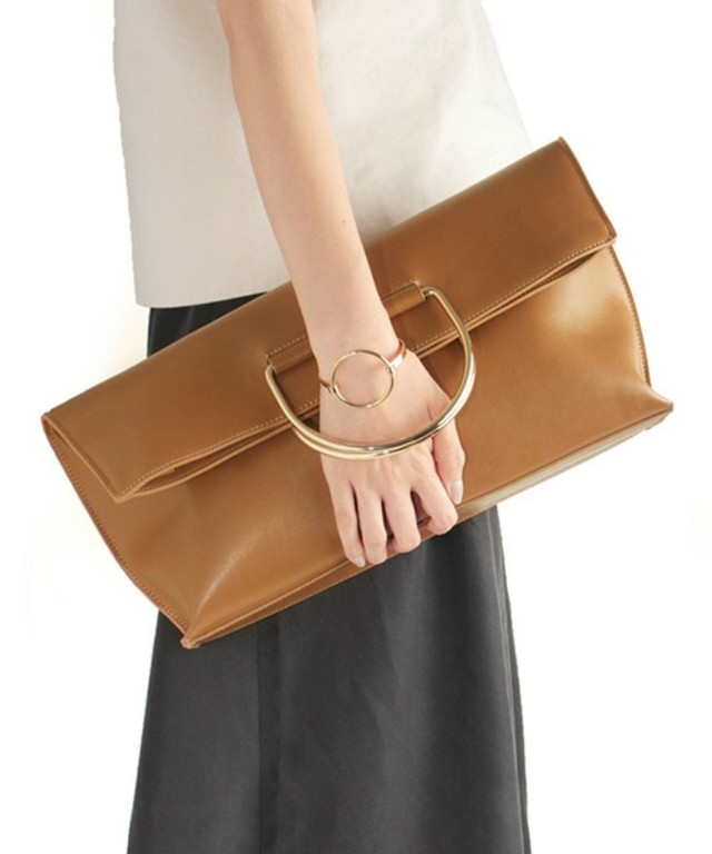 RANDA メタルハンドルトートバッグ