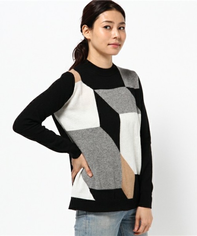 BENETTON (UNITED COLORS OF BENETTON) カラーブロックニット・セーター