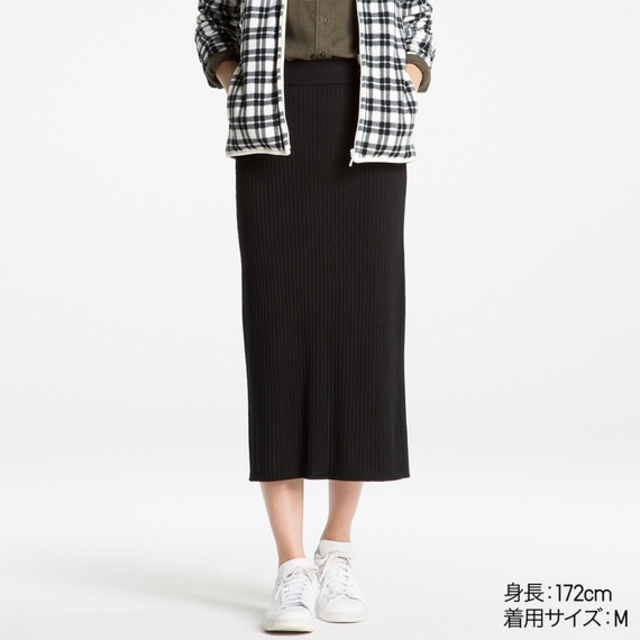 WOMEN メリノブレンドリブスカート