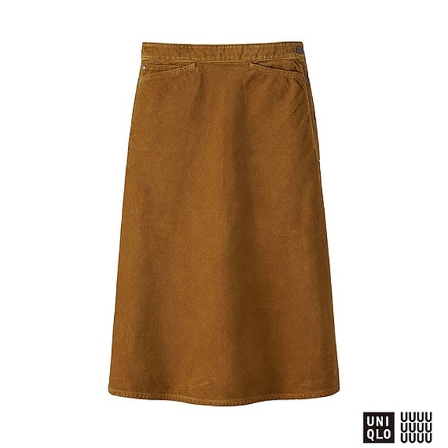 WOMEN コーデュロイフレアスカート