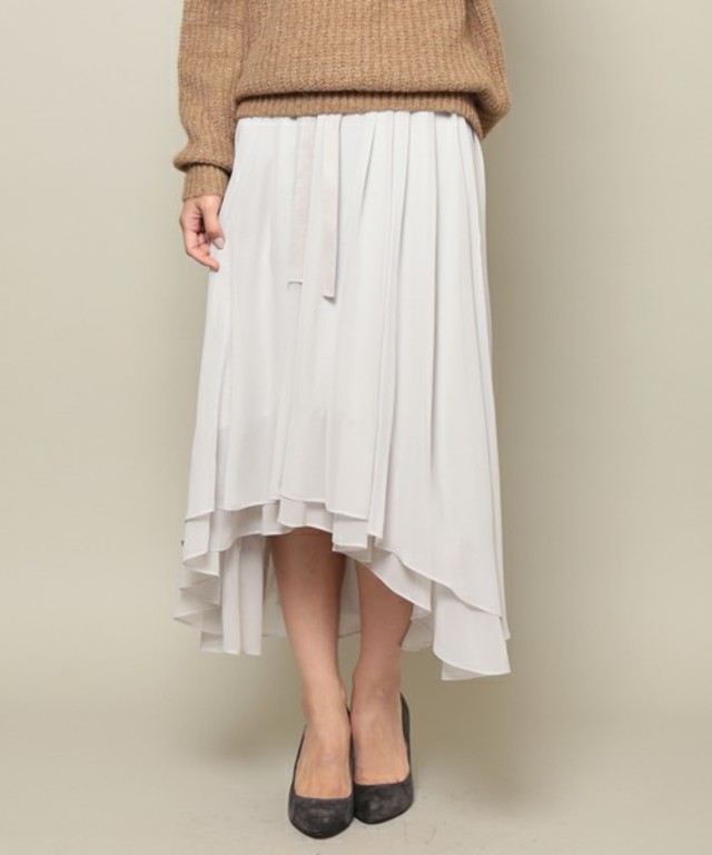 ヴィンテージシフォン　アシンメトリースカート