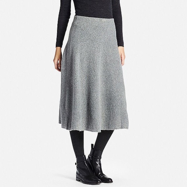 WOMEN フェルトロングスカート