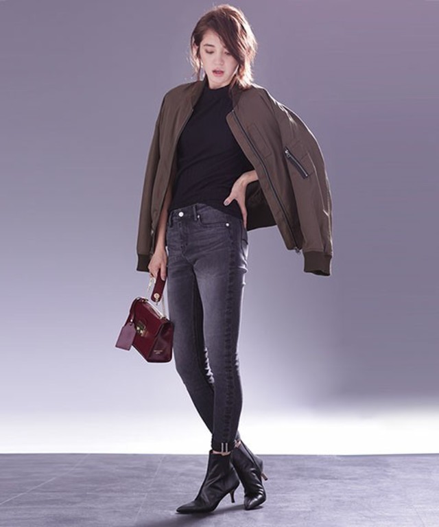 nano・universe　デニムスキニーパンツjegginny