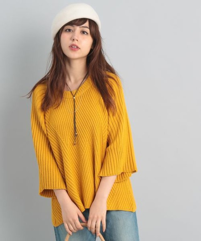 ROPE' PICNIC ふり柄ニットトップス