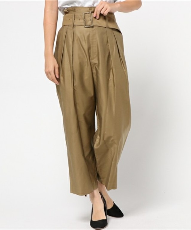 IENA ハイウェストクロップドパンツ