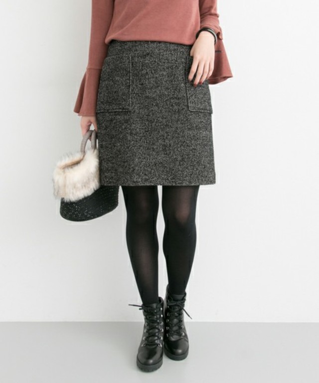 URBAN RESEARCH UR フロントポケット台形スカート