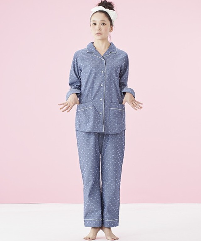 布帛ドットカットドビー パジャマ