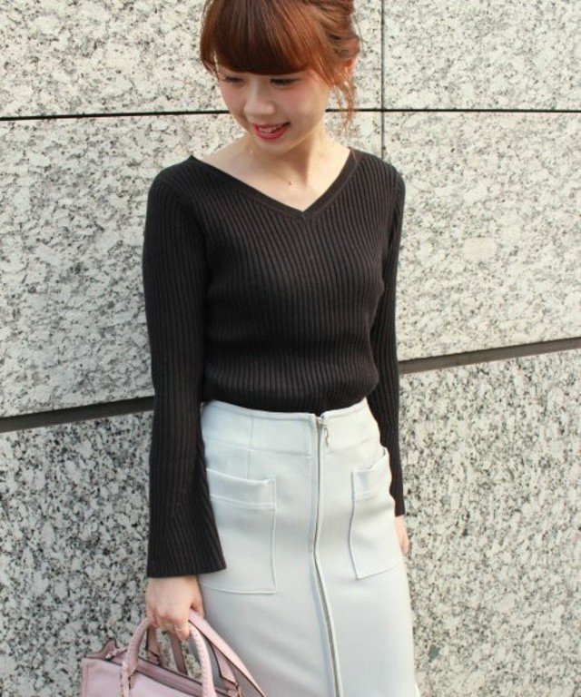 スムースヤーンベルスリーブプルオーバー