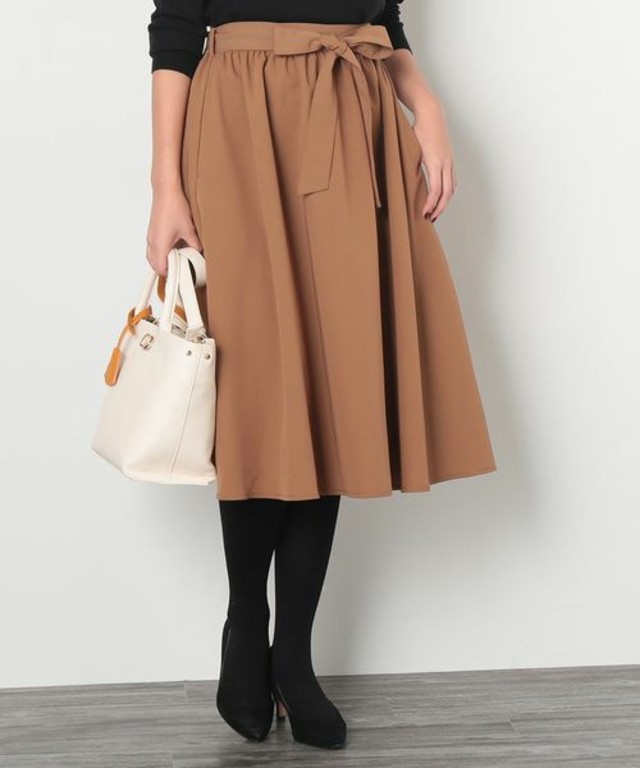 ViS ミディ丈フレアスカート