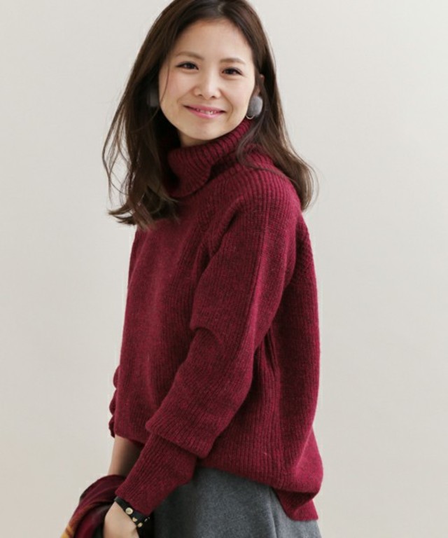 URBAN RESEARCH Sonny Label Sonny Label バックスリットタートルネックニット