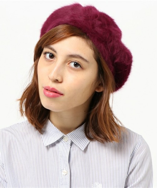 AZUL by moussy シャギーベレー帽