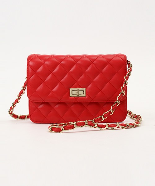 PLAIN CLOTHING キルティングショルダーバッグ/ポシェット