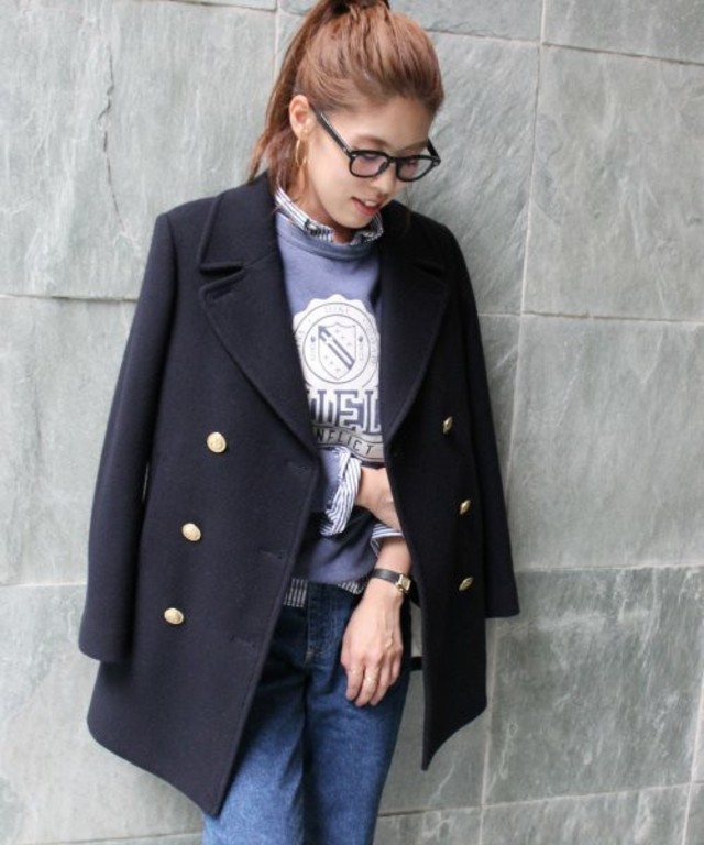 ビクトリアウールPコート