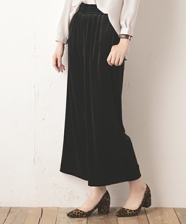 ベロアワイドパンツ