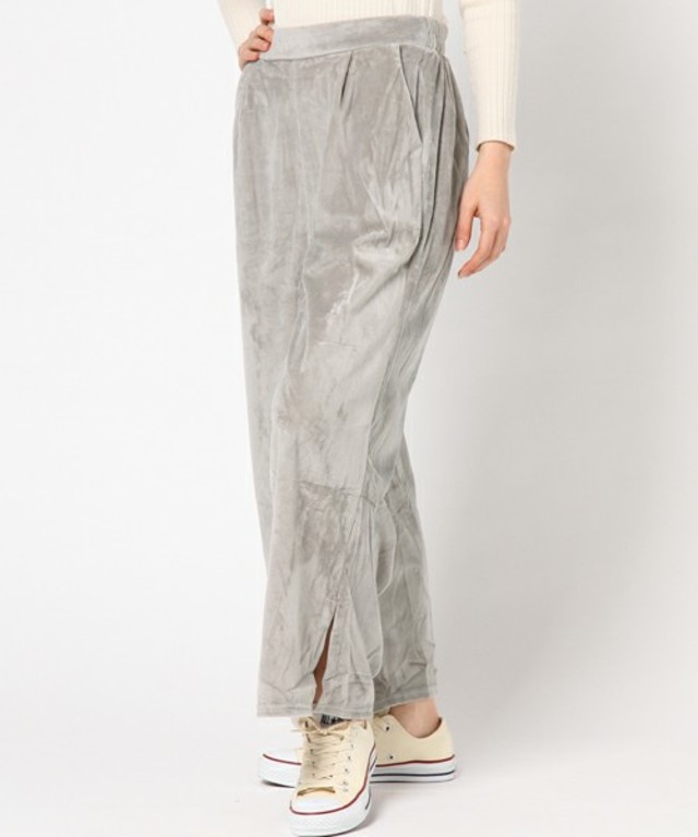 ベロアワイドパンツ