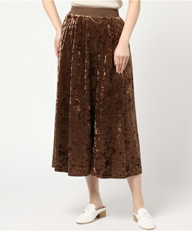 ベロアワイドパンツ