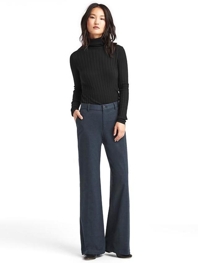 Wide-leg knit pants