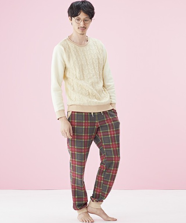 裏毛タータンチェック パジャマ