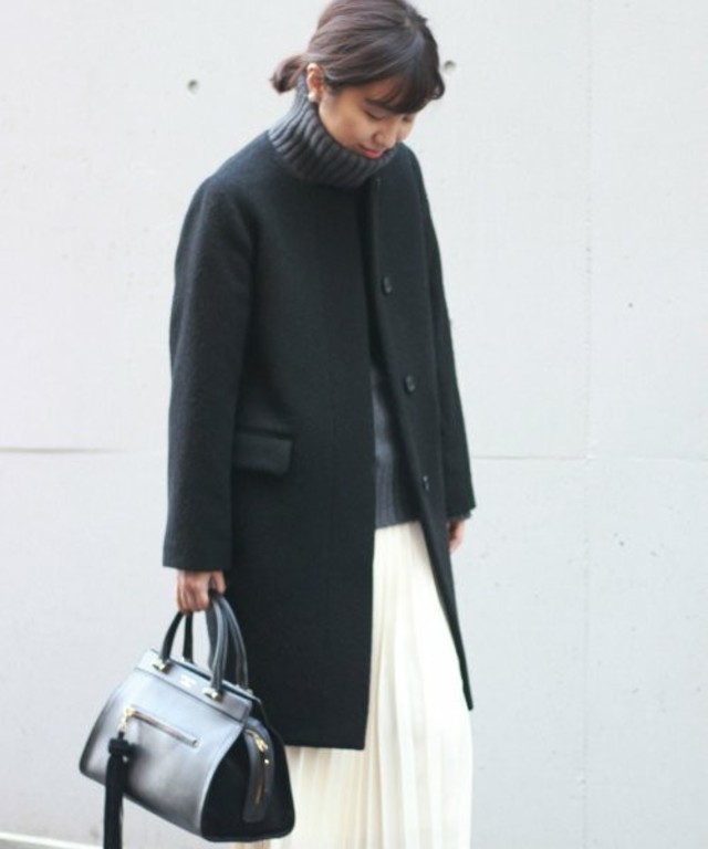 PONTETORTO ノーカラーコート