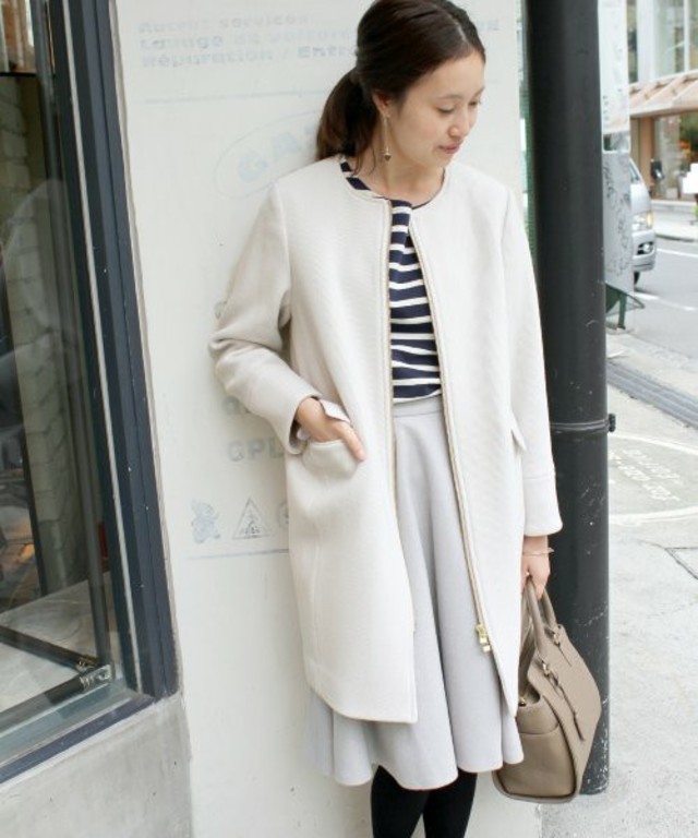 ウールカルゼノーカラーコート