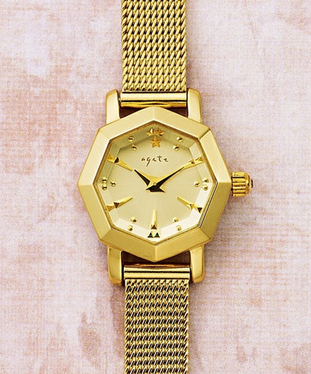 オクタゴンフェイスジュエリーウォッチ