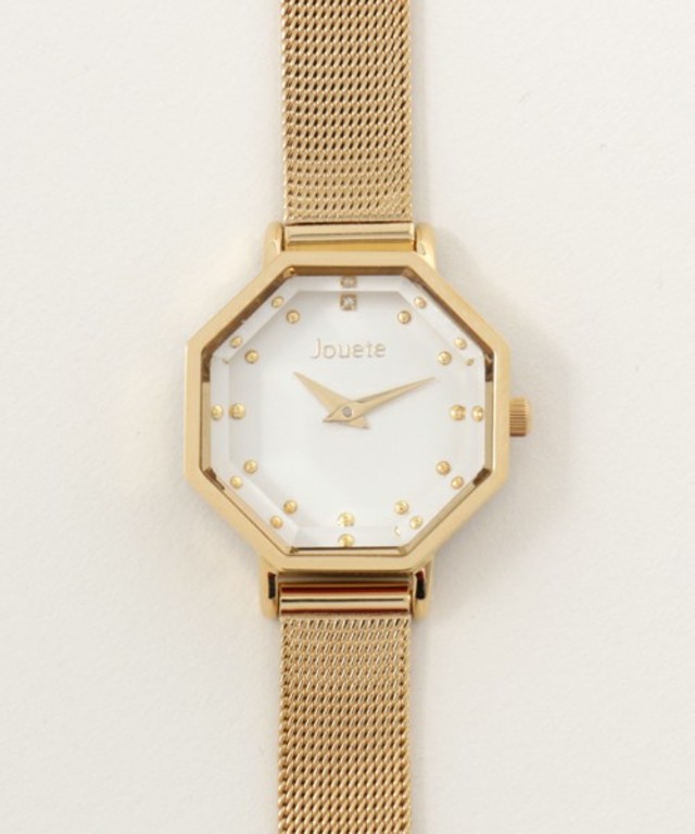 タイムピース 八角形 メッシュベルト