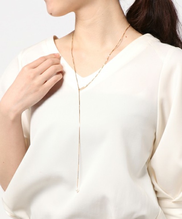 ラリエット ネックレス 淡水パール