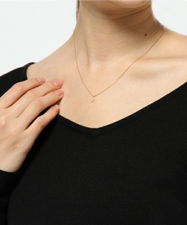 K10YGオパール スクエア ネックレス