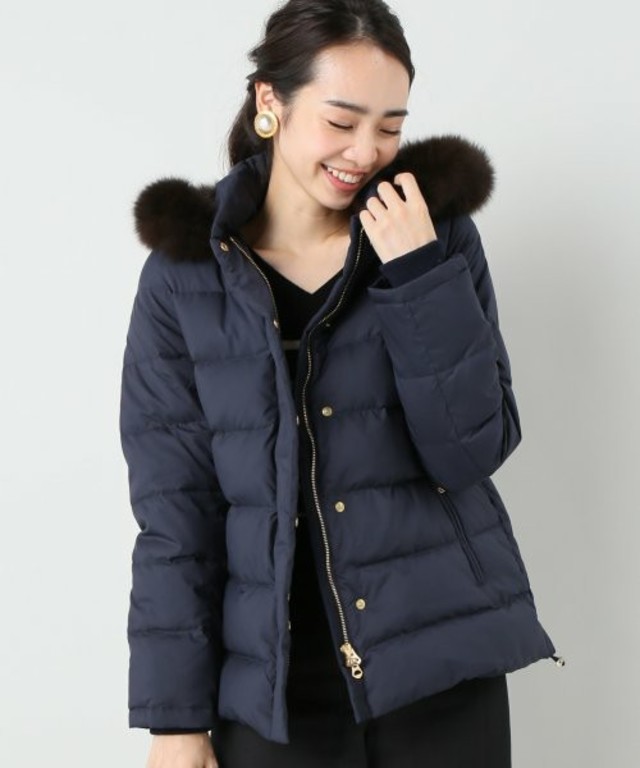 IENA P/タフタ ショートダウンコート