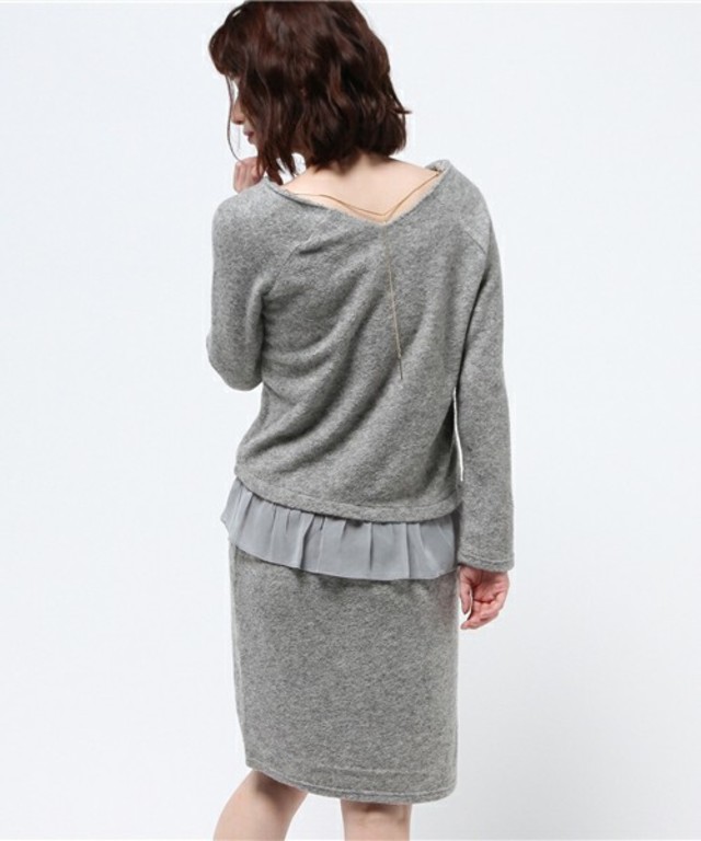 Fabulous Angela / バックチェーンニットソーセットアップ