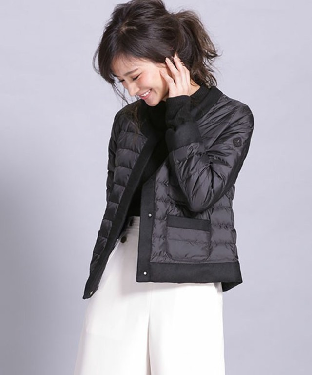 nano・universe 西川ダウン/ノーカラーブルソン